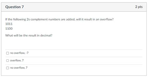 Image result for 2s Complement Addition Overflow