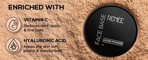 Buy RENEE Face Base Loose Powder - Warm Beige, 7gm | Non Sticky ...