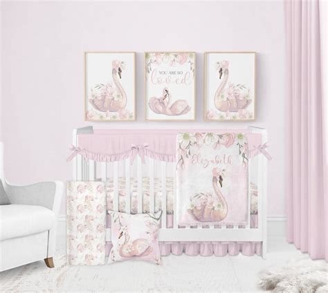Swan princess on sale cot bedding