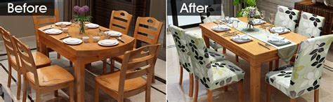 Cortina Dining Chair Slipcovers | Anti Slip Chair Cover | Leaf Print ...