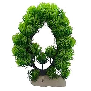 JAINSONS PET PRODUCTS Artificial Aquarium Arch Plant 23x21x10 cm ...