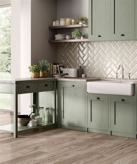 Green metro sage wall tile 300×100 metro wall tiles from tile mountain ...