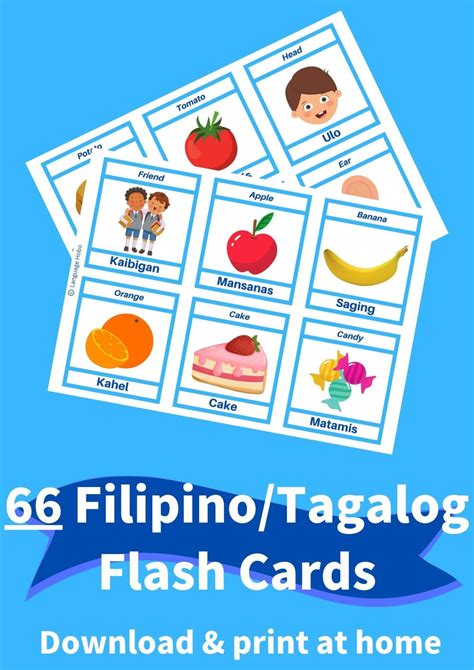 Image result for Tagalog FlashCards