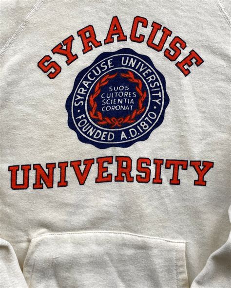 Champion "Syracuse University" Hooded Sweatshirt - 1980s – UNSOUND RAGS