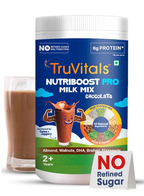 TruVitals Nutri Boost PRO Milk Mix Chocolate 400g | Nutrimix of Brahmi ...