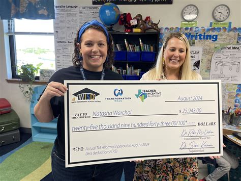 23 Transformation Waco teachers earn pay boost with Teacher Incentive ...