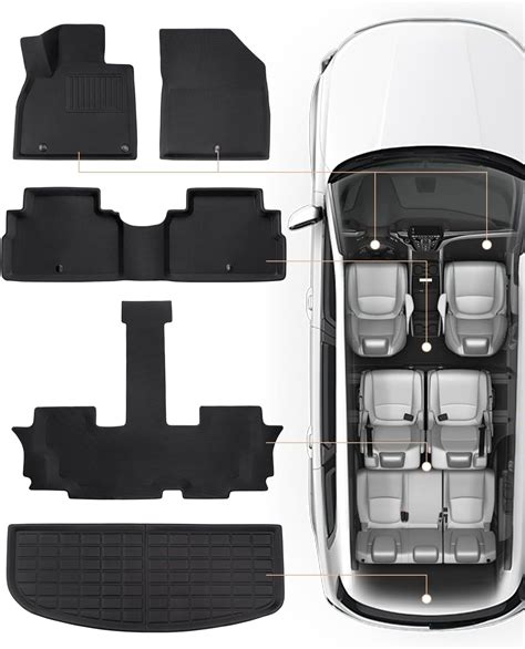 Amazon.com: CreekT 5 PCS for Kia Telluride Floor Mats 2024 2023 2022 ...