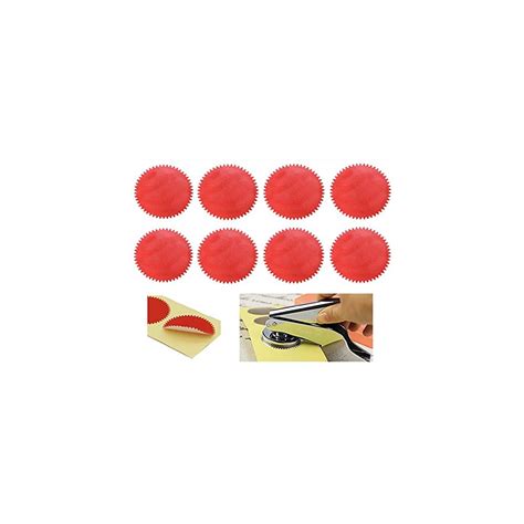 Buy MDLG 100Pcs Blank Metallic Red Embossed Certificate Seals Stickers ...