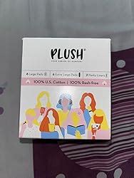 Buy Plush 100% Pure U.S. Cotton 14 Sanitary Pads for Women | 8 Light ...