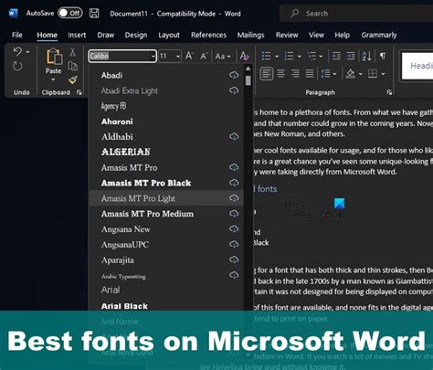 Image result for Word Font Computer