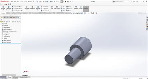 Create Custom Thread SolidWorks 的图像结果