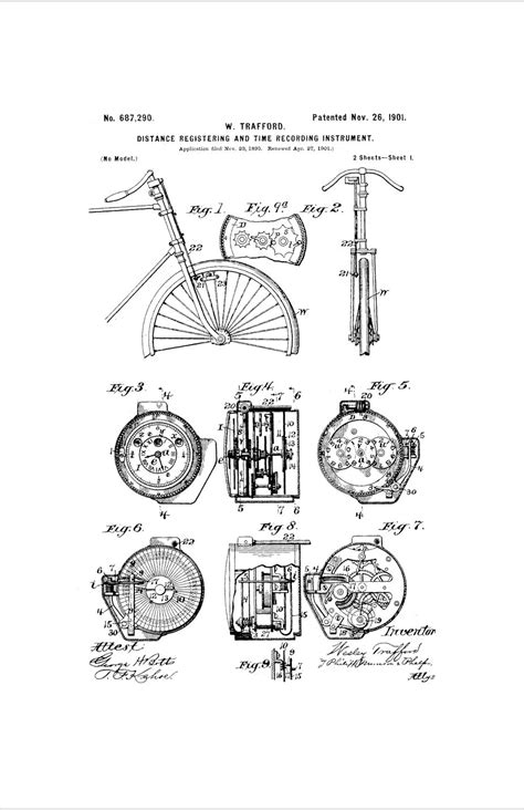 Framable Patent Art the Original Poster Art Print Vintage Bicycle ...