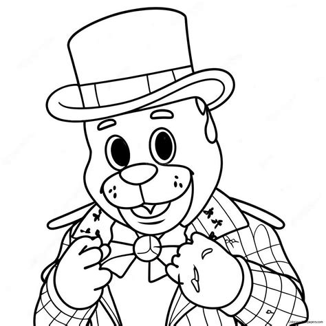 Glamrock Freddy Coloring Pages
