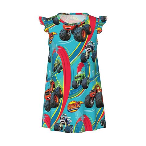 Blaze And The Monster Machines Little Girls Nightgowns Soft Flutter ...