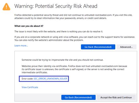 Image result for Error Code SEC Error Expired Issuer Certificate