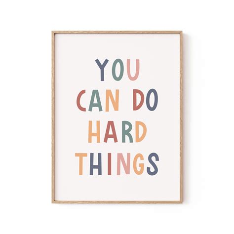 Buy You Can Do Hard Things, Motivational Posters Online at Best Price ...