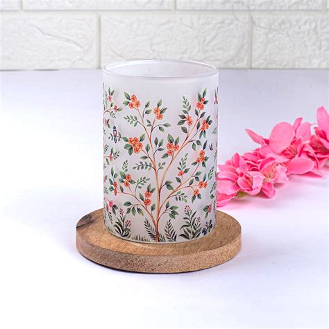 Forest of Greens Frosted mugs - Set of 4 – Strokes by Namrata Mehta