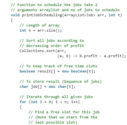Job Sequencing Problem Python Solution 的图像结果