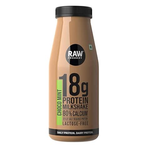 Raw Pressery Dairy Protein Milkshake Choco Mint, 200 ml : Amazon.in ...