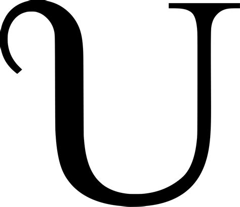 Svg Black Letter U - Latin Capital Letter U Clipart - Full Size Clipart (#5785613) - PinClipart