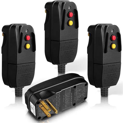 Relaxweex 3Pcs GFCI Replacement Plug GFCI Adapter Parts 3-Prongs 15 Amp ...