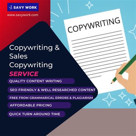 Copywriting & Sales copywriting Service – SAVY WORK