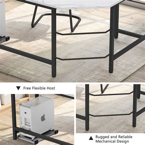 Buy Tribesigns 66 inch Modern L Shaped Desk, Corner Computer Desk PC ...