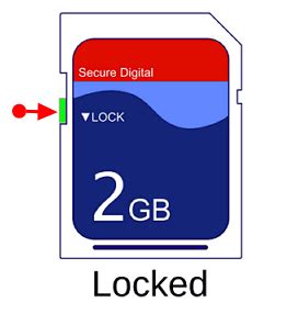 How to Take Write Protection Off SD Card 的图像结果
