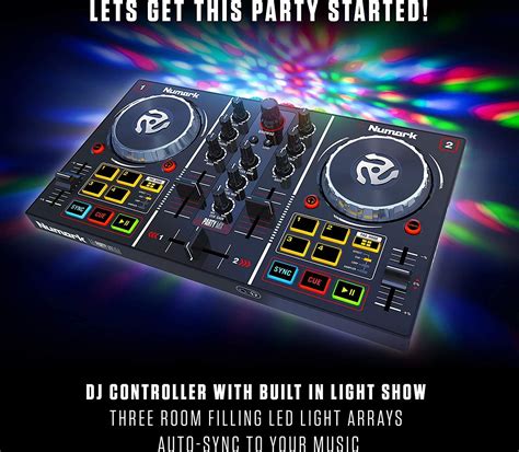 Numark Beginners DJ Controller for Serato DJ Intro With 2 Channels ...