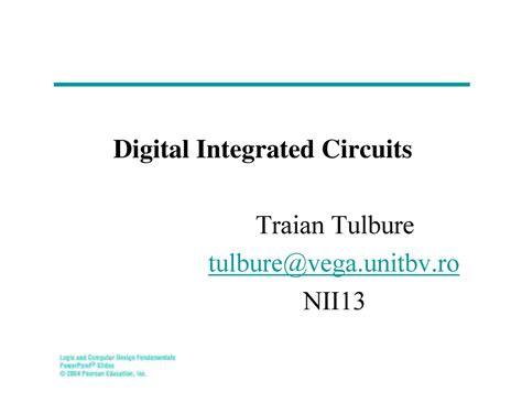 Chapter 1 PPT - xyz - Digital Integrated Circuits Traian Tulbure ...