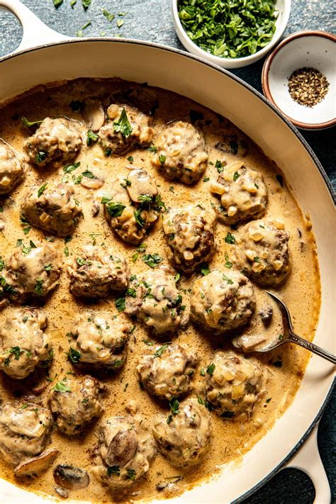 Beef Stroganoff Meatballs | So Much Food