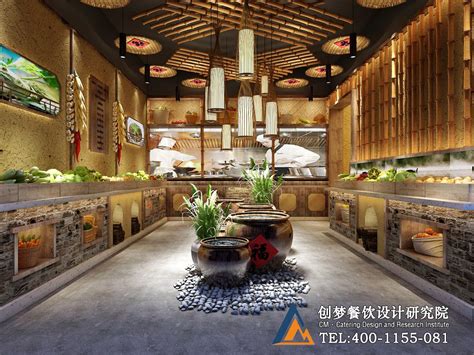 老卢溪丨600平江西菜中式餐厅-【17年创梦餐饮设计公司】