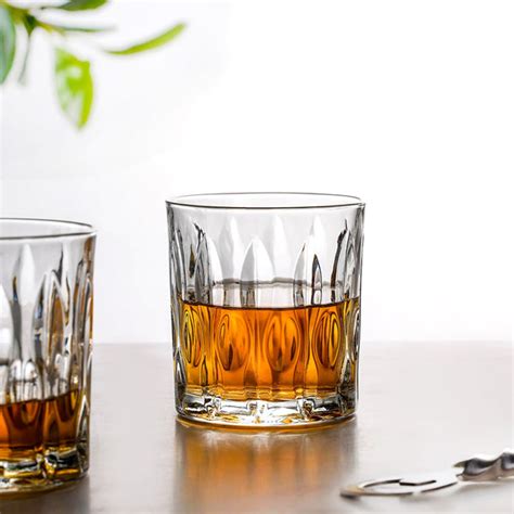 Set Of 6 Textured Luxe Whiskey Glass 310ml Online - Premium Whiskey ...
