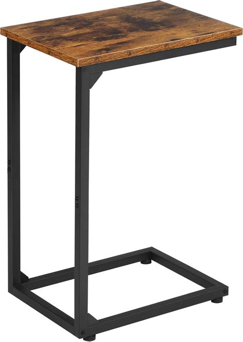 Amazon.com: AMHANCIBLE C Shaped End Table, Slide Under Couch Table for ...