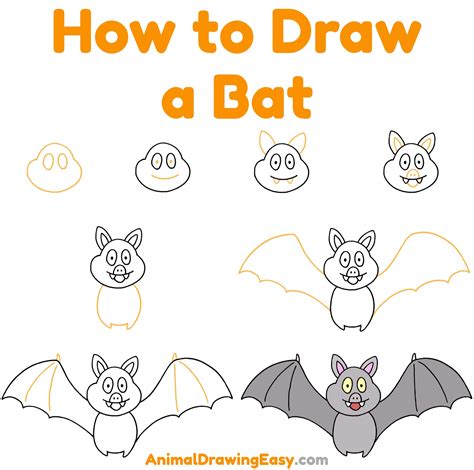How To Draw A Bat Step By Step at Eugene Goff blog