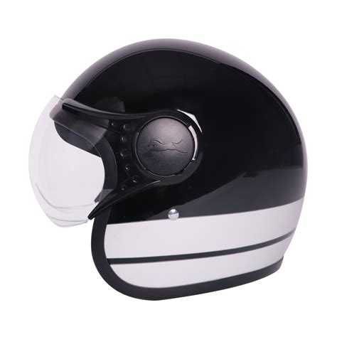 TVS J110 Half Face Helmet, Lunar White Gloss | Lightweight & Stylish ...