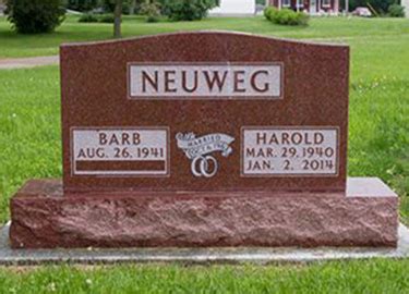 Monument Samples | Schmitz Funeral Homes