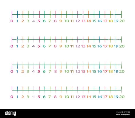 Representing integers on a number line vector Stock Vector Image & Art ...