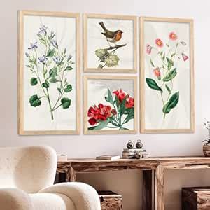 HOTHOUSE Home Dacor Floral Painting Decorative Modern Big Size Wall Art ...