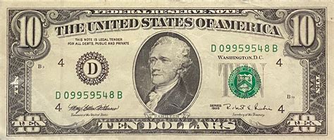 1995 Vintage 10 Dollar Bill - Etsy, 2024