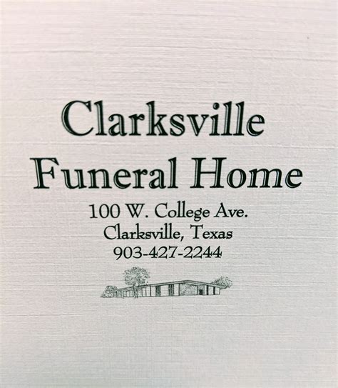 Clarksville Funeral Home | Clarksville TX