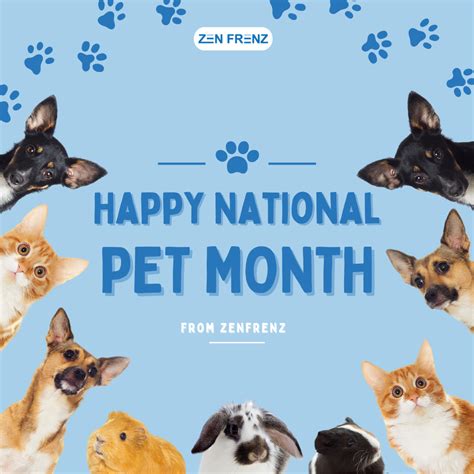 National Pet Month - What Is It and How Can I Celebrate? - Zen Frenz