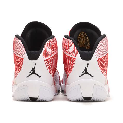 JORDAN BRAND AIR JORDAN XXXVIII PF WHITE/BLACK-UNIVERSITY RED-METALLIC ...