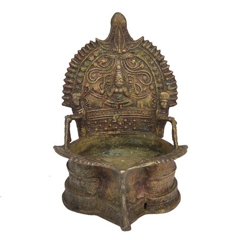 Brass Temple Deepak Lamp