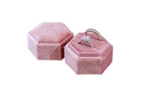 Buy The Lux Box: Gorgeous Antique Velvet Geometric Ring Boxes For ...