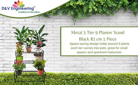 D&V ENGINEERING - Creative in innovation 3-Tier Metal Plant Stand for ...