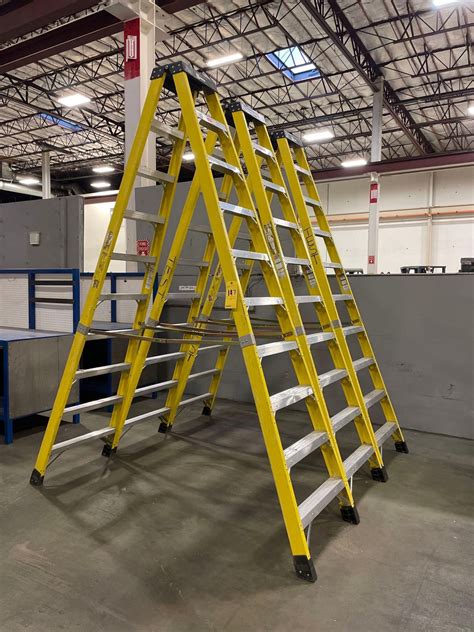 Lot of 3: Large 10 ft Ladders NOTE: ALL SPECIFICATIONS SUBJECT TO ...