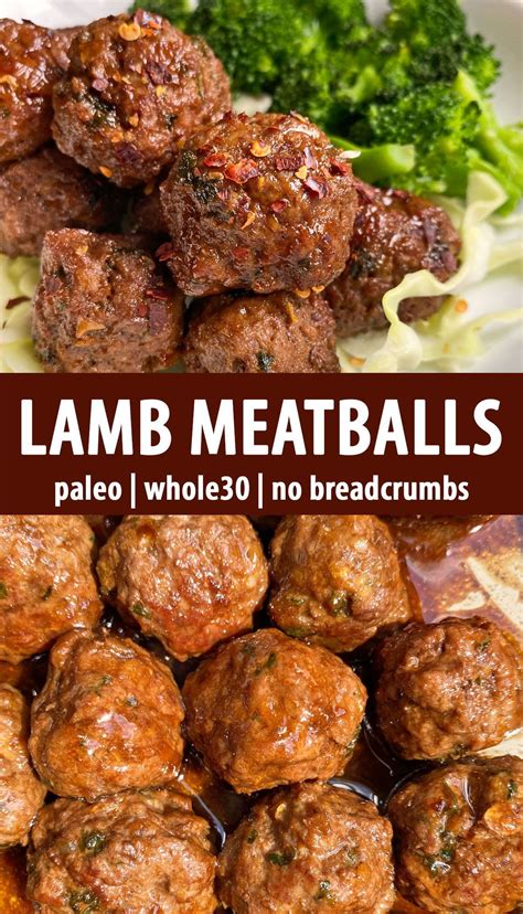 Paleo Ground Lamb Meatballs (Gluten Free) - Bake It Paleo | Recipe ...