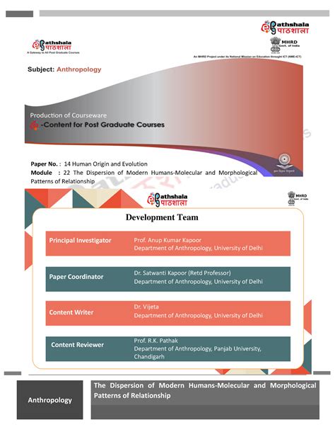 1508924091 Quadrant 1 - Subject Name Anthropology Paper Name Human ...