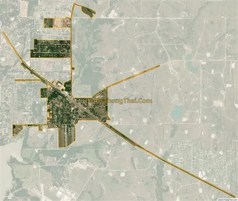 Map of Newark city, Texas - Thong Thai Real